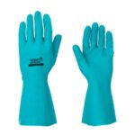 Luva nitrilica sem forro verde Volk